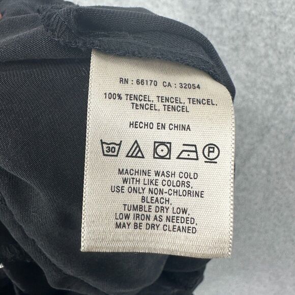 Elevenses Jumpsuit Womens 2 Black Anthropologie Sable Romper Cropped Wide Leg - Picture 10 of 11